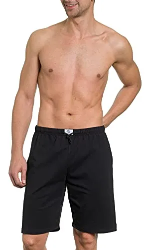 HAASIS Herren Bermuda kurz mit Seitentaschen, GOTS zertifiziert, Größe: 3XL, Farbe: schwarz
