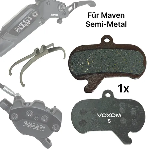 Scheibenbremsen Disc Bremsbeläge für Sram Maven semi-metal Base Silver Ultimate
