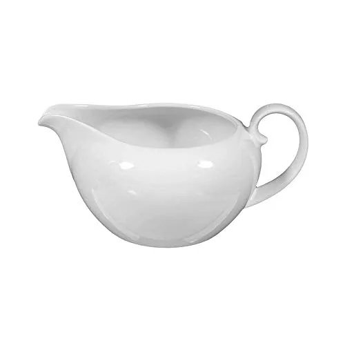 Seltmann Rondo/Liane Sauciere, Weiß, 1-teilig - Elegante Sauciere in Weiß, ideal für ansprechende Tischpräsentationen, Höhe 9 cm, Breite 13 cm.
