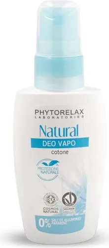 Phytorelax Laboratories Natural Vapo Deo With Baumwolle, Frauen, Deodorant, Spray-Deodorant, Spray, 75 ml, Alcohol denat., Aqua/Water/Eau, Triethyl citrate, Parfum [Fragrance], Gossypium herbaceum (Baumwolle)...