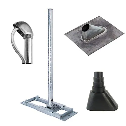 Premium X Deluxe X90-48 Dachsparrenhalter - Halterungen für Satellitenschüsseln, vielseitig einstellbar für Dacheindeckungen, höchste Verwindungsstabilität und einfache Montage für Antennen bis Ø 100 cm.