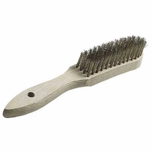 Messing Drahtbürste 4 Reihen 0,3mm Stahlbürste Stahlbesen Handbürste Werkzeuge