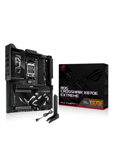 ASUS ROG Crosshair X870E Extreme - Hochleistungs-Mainboard für Gamer - Mainboards mit AM5-Sockel, AMD X870E Chipsatz und E-ATX-Format, ideal für extreme Gaming-Performance und optimale Übertaktungsmöglichkeiten.