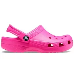 CROCS Classic Clog Kinder pink 33-34 - Clogs für Kinder, hergestellt aus leichtem Croslite™-Material mit ikonischem Komfort und Fußmassagenoppen. Ideal für Freizeitaktivitäten und einfach zu reinigen.