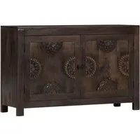vidaXL Sideboard mit Schnitzereien aus Mango-Massivholz