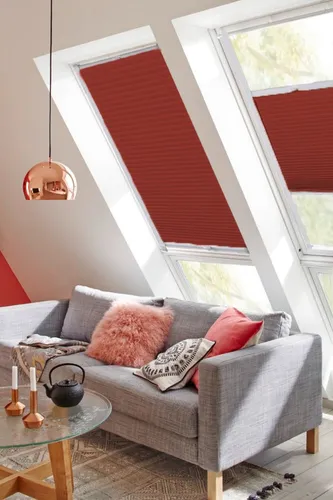 sunlines Dachfensterplissee StartUp Style Honeycomb VD, abdunkelnd, verspannt - Individuell angefertigtes Dachfensterplissee mit Wabenstruktur für effektiven Sicht- und Sonnenschutz. Ideal für jedes Wohnambiente, mit einfacher Montage und flexibler Verstellbarkeit.