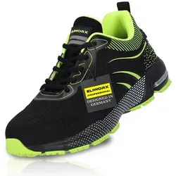 ELIWORX S1 PL Sicherheitsschuh mit Stahlkappe – Atmungsaktive Arbeitsschuhe für Herren