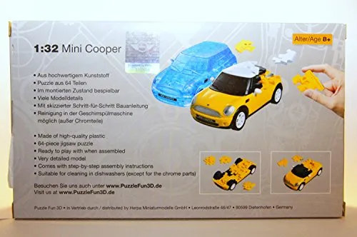 Puzzle Fun 3D 80657074 - Mini Cooper, gelb