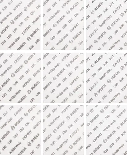 Bosch Accessories 2608902432 Schleifblatt 120-320 - Schleifpapier für präzises Schleifen, ideal für Kanten und enge Ecken, bietet lange Lebensdauer und hohe Effizienz bei verschiedenen Materialien.