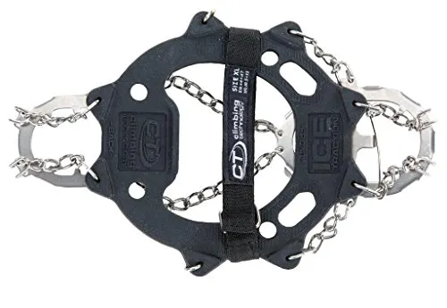 Climbing Technology Ice Traction Crampons Plus (Größe 44, schwarz) - Steigeisen für optimalen Halt auf Schnee und Eis, ideal für anspruchsvolle Bergtouren und Sicherheit beim Klettern.
