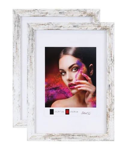 IDEAL TREND Bilderrahmen 2er 3er 5er Set Holz Bilderrahmen Lifestyle Plexi Foto Rahmen Collage