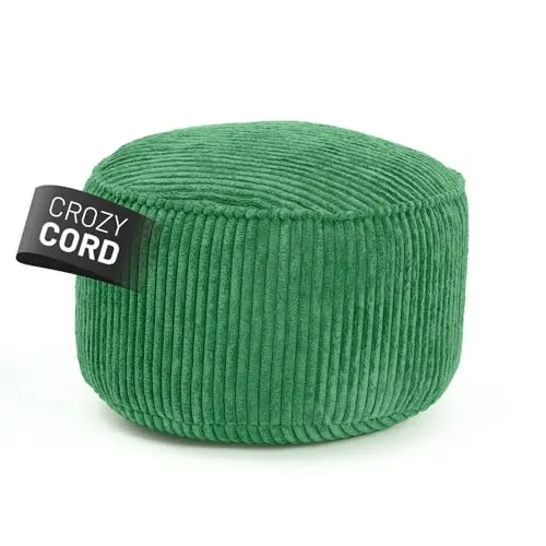 Lumaland Sitzsack Pouf Cord in grün von Lumaland