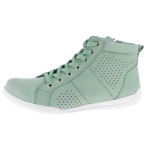 Andrea Conti 0349001 Damen Sneaker - Hochwertige Damen Sneaker aus 100% echtem Rindsleder. Das modische High-Top-Design bietet nicht nur Schutz, sondern verleiht jedem Outfit einen eleganten Akzent. Ergonomisches Fußbett und rutschfeste Gummisohle für optimalen Komfort und Sicherheit.