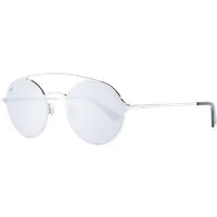 Web Sonnenbrille WE0220 16C 56 Herren Silber - Sonnenbrille für Herren, Pilotenstil mit verspiegelten Gläsern und 100% UV-Schutz, ideal für sonnige Tage.
