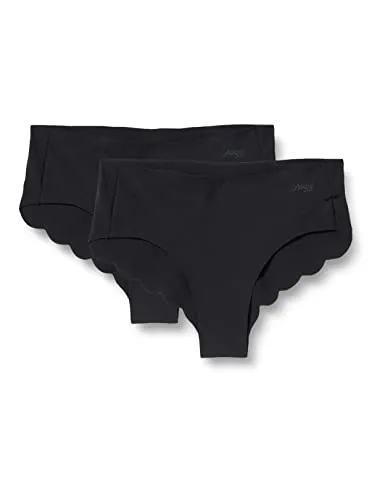 sloggi Damen Zero Modal 2.0 H 2P Short, Black, S