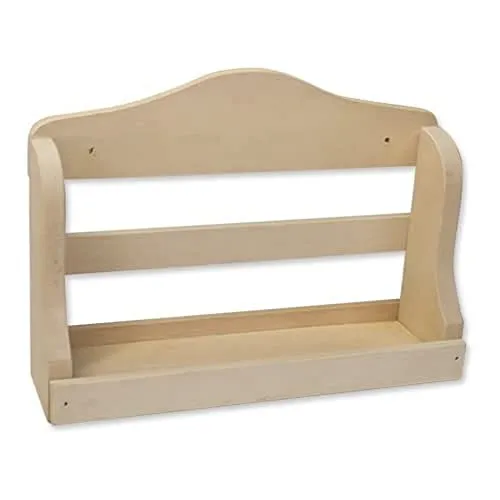 eliga Wandregal aus Holz, Breite circa 21 cm