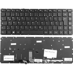 DEUTSCHE - Tastatur mit Beleuchtung ohne Rahmen kompatibel für Lenovo IdeaPad Yoga 4 Pro 900-isk