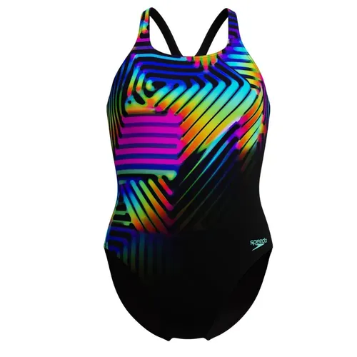 Speedo Digital Placement Medalist Swimsuit - Black/Multi