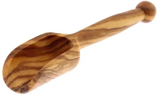 Schäufelchen mit Stielgriff Schaufel Maß Schüppe Schippe - L 8,4 cm - Olivenholz