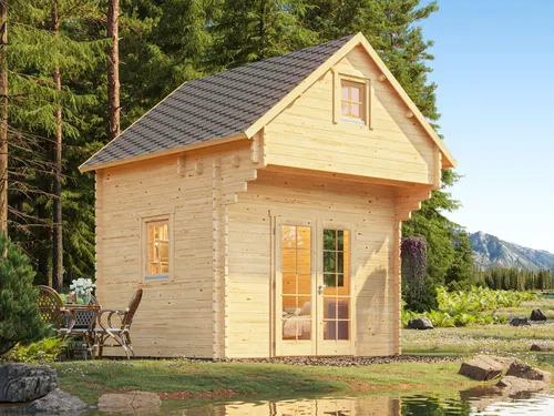 Produktbild Fjordholz Satteldach Gartenhaus Modell Ontario 44