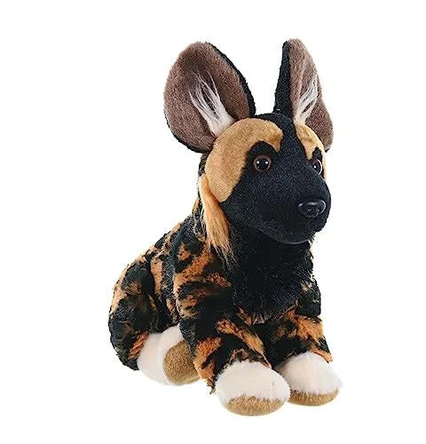 WILD Republic Cuddlekins Mini Afrikanischer Wildhund, Stofftier, Baby-Geschenk für Mädchen und Jungen, Kinder Plüschtier, Kuscheltier Für Babys, Spielzeug aus Recyclingmaterial, 20 cm