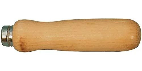 EDE Feilenheft aus Holz - Feilenheft aus Rotbuche mit gewachster Oberfläche und stabiler Metallzwinge, ideal für präzise Arbeiten in der Werkstatt.