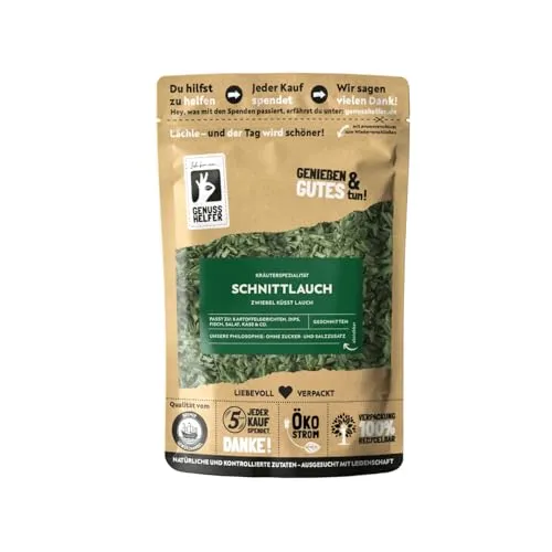 Bremer Gewürzhandel Schnittlauch, geschnitten, getrockneter Schnittlauch für Brotaufstrich, Frischkäse und Dips, 10 x 25g