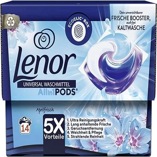 Lenor Waschmittel All-In-1 Pods Blütentraum 14WL, 1 Packung von Lenor