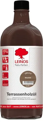 Leinos Terrassenholzöl 0,25l – Premium Holzschutzöl für außen