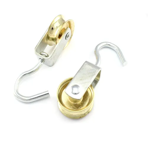 30mm Umlenkrolle / Vogelrolle / Seilrolle mit Haken Rolle