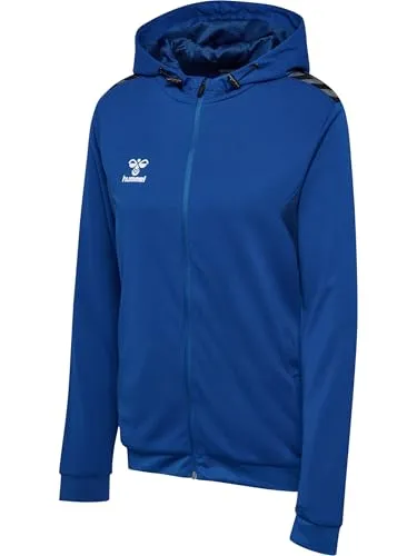 hummel Authentic PL Kapuzenjacke Damen blau, 2XL Herren - Sportjacke mit Kapuze und Kordelzug, perfekt für aktive Frauen und Männer, die Style und Komfort schätzen.