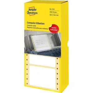 Zweckform 5103 Computer-Etiketten 88.9 x 48.4mm, 3000 Stück - Diverse A - Selbstklebende Computeretiketten mit präzisem Führungslochrand, ideal für staufreien Druck, perfekt für große Mengen und umweltfreundlich.