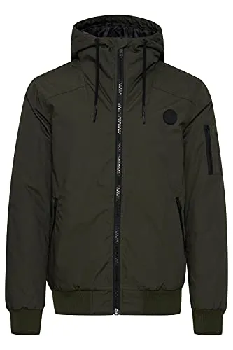 !Solid Tilly Sporty Herren Übergangsjacke mit Kapuze, Größe XXL, Farbe Climb Ivy - Modische Übergangsjacke mit Kapuze, ideal für wechselhafte Temperaturen. Praktische Taschen und elastische Bündchen bieten Komfort und Stil. Perfekt für lässige und klassische Outfits – ein vielseitiges Must-have!