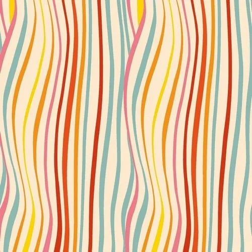 Servietten Waves Wellen Streifen Muster blau rosa gelb Tischdeko 33x33cm 20