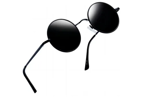 LuxusKollektion Retrosonnenbrille Sonnenbrille Herren Damen polarisiert A06-voll Schwarz Wie die Bilder