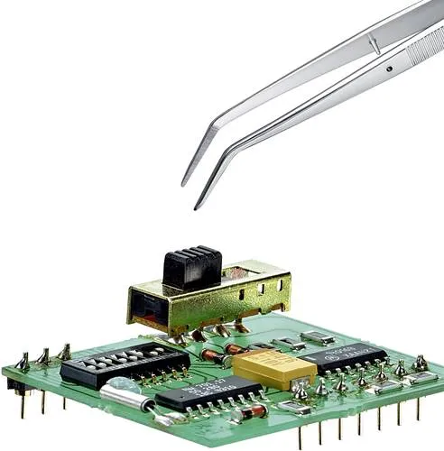 Knipex 92 34 36 Präzisionspinzette Spitz, gebogen 45° 155 mm