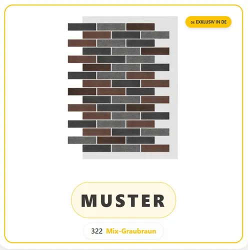 STM Company Wandpaneel AMK in braun|grau – Dekorative Fassadenverkleidung