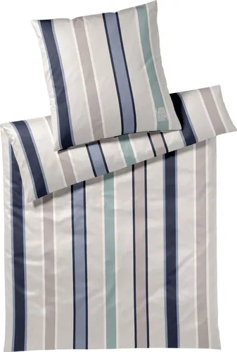 Joop! Bettwäsche BANKS 4124-02 ocean - 155x220cm + 40x80cm - Hochwertige Joop! Bettwäsche BANKS 4124-02 ocean aus Comfort-Satin. Langlebig und farbintensiv, bringt sie Eleganz in Ihr Schlafzimmer. Pflegeleicht, waschbar bis 60°C und trocknergeeignet.