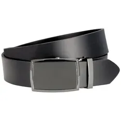 LINDENMANN Herren Leder-Gürtel Automatik 40 mm Schwarz in schwarz von Lindenmann