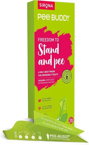 PEE BUDDY Tragbares Uriniergerät für Frauen – 20 Einwegtrichter