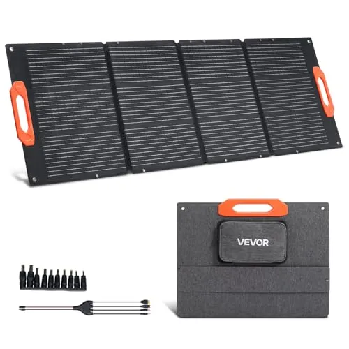 VEVOR 150W Faltbares Monokristallines Solarpanel mit ETFE-Ladegerät
