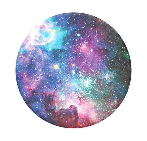 PopSockets PG Blauer Nebel, Griffigkeit, Schwarz, Mehrfarbig, Jede Marke, Sternenmuster, 76 mm, 151 mm - Schwarz