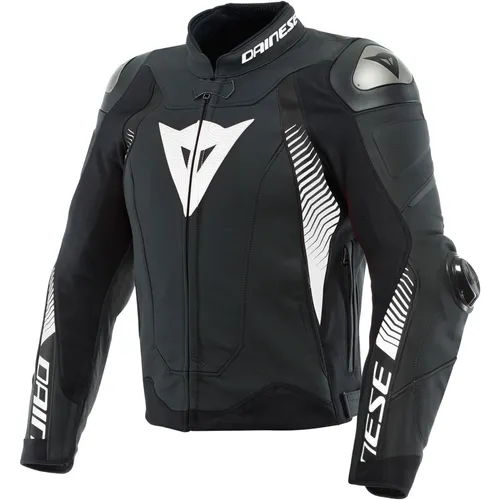 Dainese Herren Motorrad Jacke Gr. 52 Super Speed 4 - Motorradjacke in Größe 52 aus hochwertigem Leder, atmungsaktiv mit herausnehmbaren Protektoren für maximale Sicherheit und Komfort bei jedem Ride.
