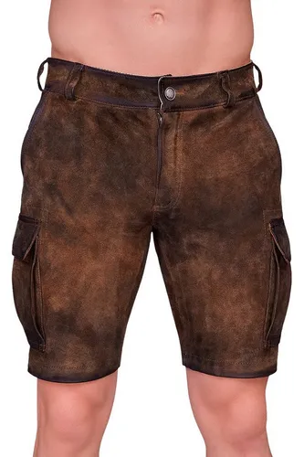 Maddox Herren Lederhose Cargo Braun 54 - Stilvolle Trachten Lederhose aus hochwertigem Leder, ideal für festliche Anlässe. Bequeme Passform mit praktischen Taschen für zusätzlichen Komfort.