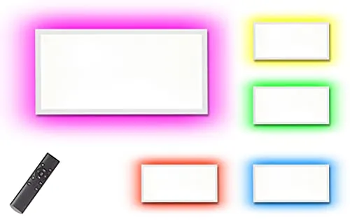 Northpoint LED Panel Deckenleuchte mit RGB Backlight - Energieeffiziente Deckenleuchte mit 60W, einstellbarer Farbtemperatur und stufenlos dimmbar. Ideal für stimmungsvolle Beleuchtung in jedem Raum, steuerbar per Fernbedienung.