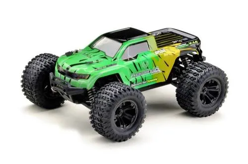 Absima MINI AMT Gelb, Grün - 1:16 RC Monstertruck - RC-Modelle, 36 KM/h schnell mit 2,4GHz Fernsteuerung und 40A-Fahrtregler für beeindruckende Power und Fahrspaß!