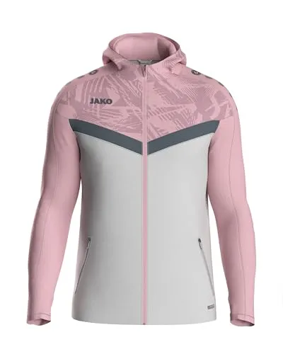 JAKO ICONIC Kapuzenjacke - Zipper Hoodie für Kinder - Funktionsjacken mit Keep Dry Funktion, ideal für aktive Kinder - wind- und wetterfest aus 100% recyceltem Polyester für besten Tragekomfort.