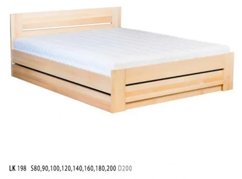 Massives Holz Doppelbett 180x200cm für Ihr Schlafzimmer - Klassisches Bettgestell aus hochwertigem Holz, ideal für einen modernen Einrichtungsstil. Bietet eine großzügige Liegefläche von 180 x 200 cm für erholsame Nächte.