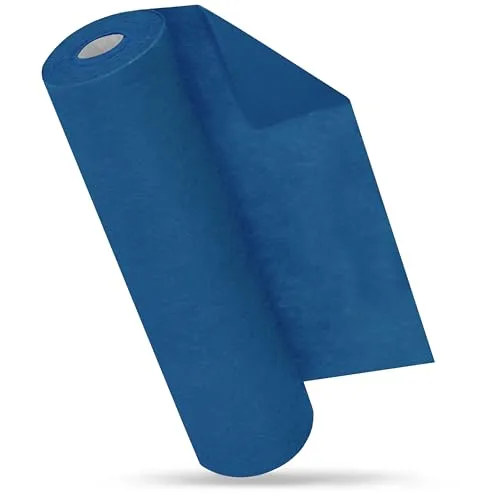 MODERNO Vlies Tischläufer Blau, Tischband Dunkel Blau, Modern, Outdoor, Tischdeko, Partydeko für Geburtstag, Hochzeit, Festliche Dekoration, 30 cm x 25 m