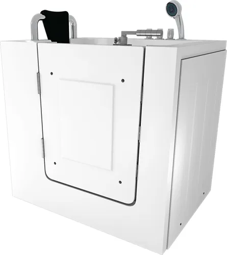 Sitzwanne Whirlpool Badewanne mit Tür S02WP-TH-A-L 78x100cm von AcquaVapore